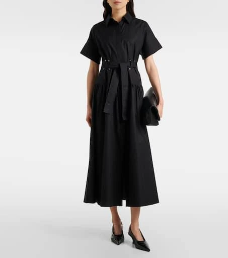 Max Mara Agoraio pleated cotton shirt dress 2