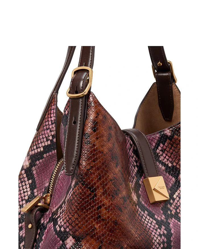 Kate Spade Deco Snake Embossed Leather Small Crossbody Tote 5