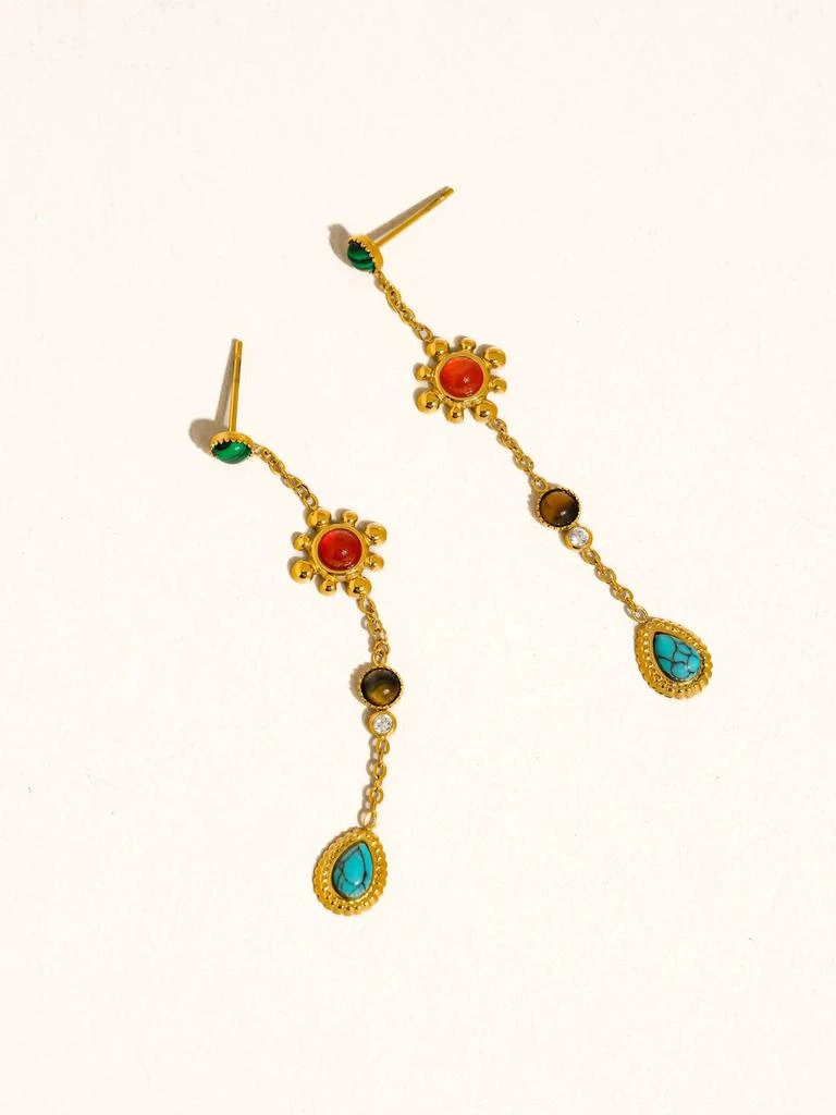 Flanerie by MAIQ Flanerie By Maiq - Women
s Bellevie Gemstone Drop Earrings 2