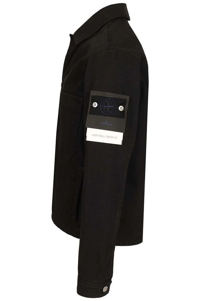 Stone Island Stone Island Garment Dyed Denim Biker Jacket 3