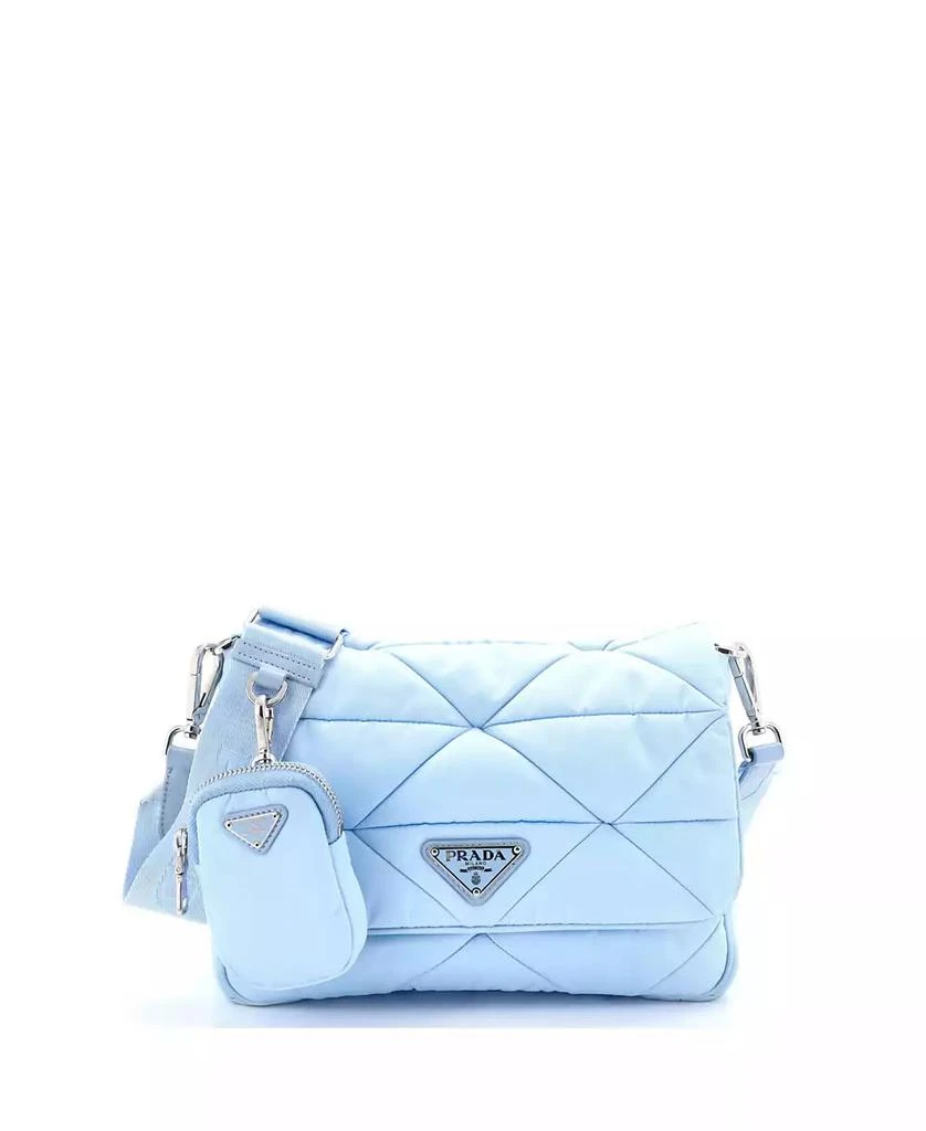 Replica Handbags Prada Padded Flap Shoulder Bag Quilted Tessuto
