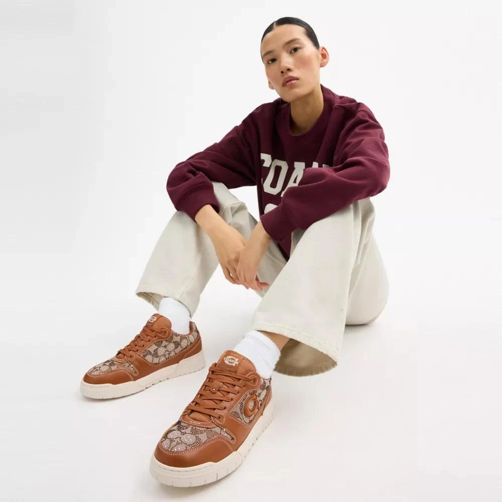 Coach Soho Sneaker In Crystal Signature Jacquard 2