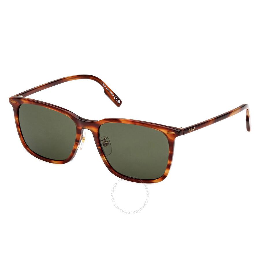 Ermenegildo Zegna Green Square Men's Sunglasses EZ0223-D 56N 57