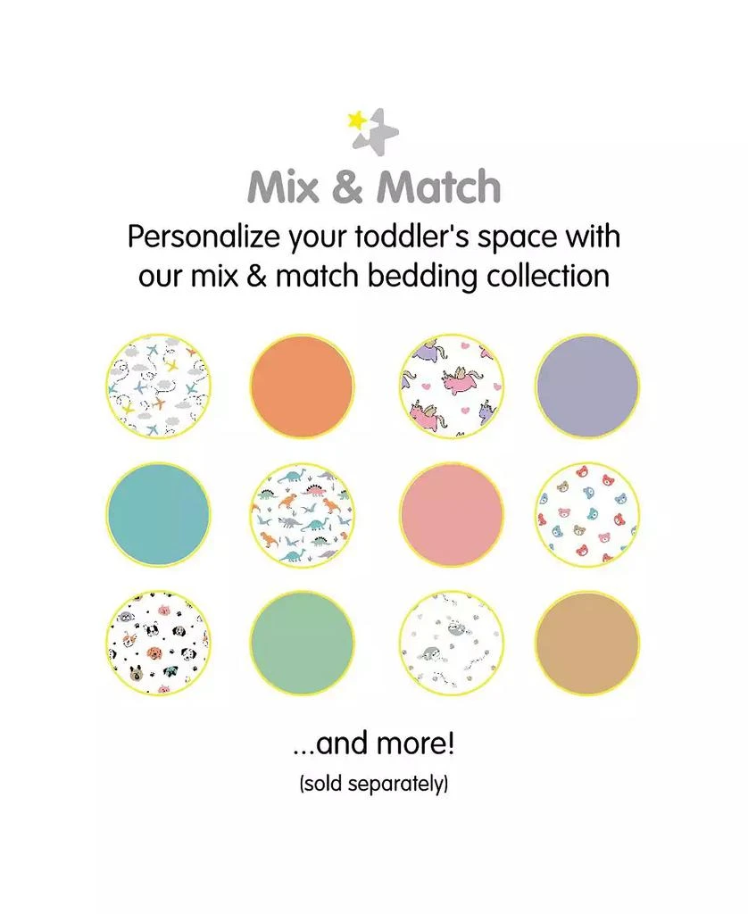 BreathableBaby Cotton Percale Fitted Sheet, For 52" x 28" Crib 
Toddler Bed Mattress (2-Pack) 6