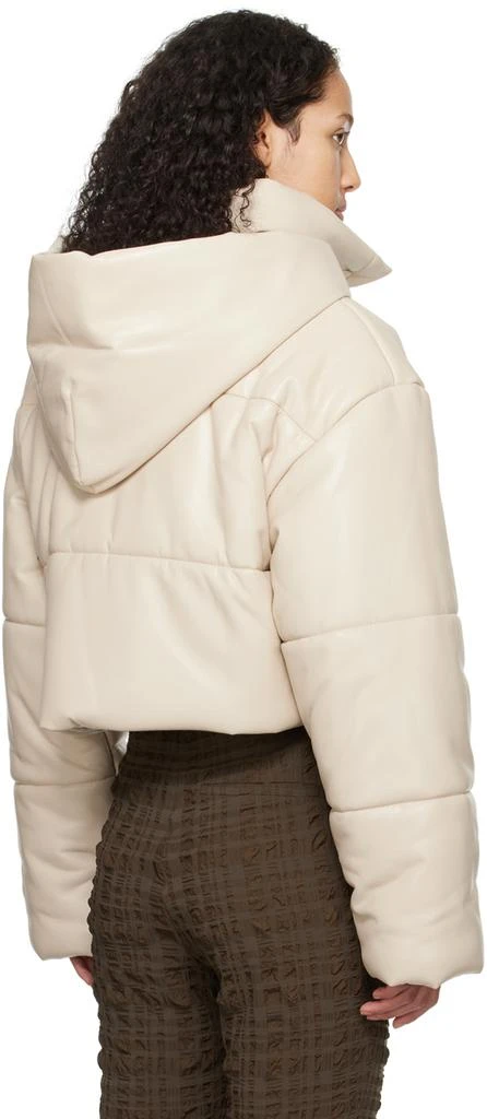 Nanushka Beige Aveline Vegan Leather Jacket 3