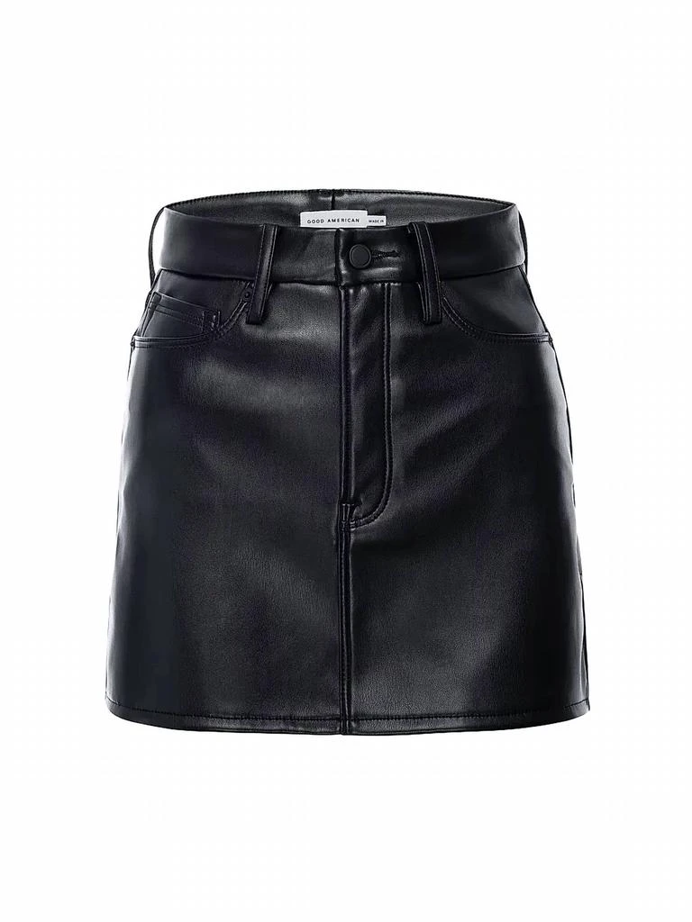 Good American Good American - Better Than Leather Miniskirt 5