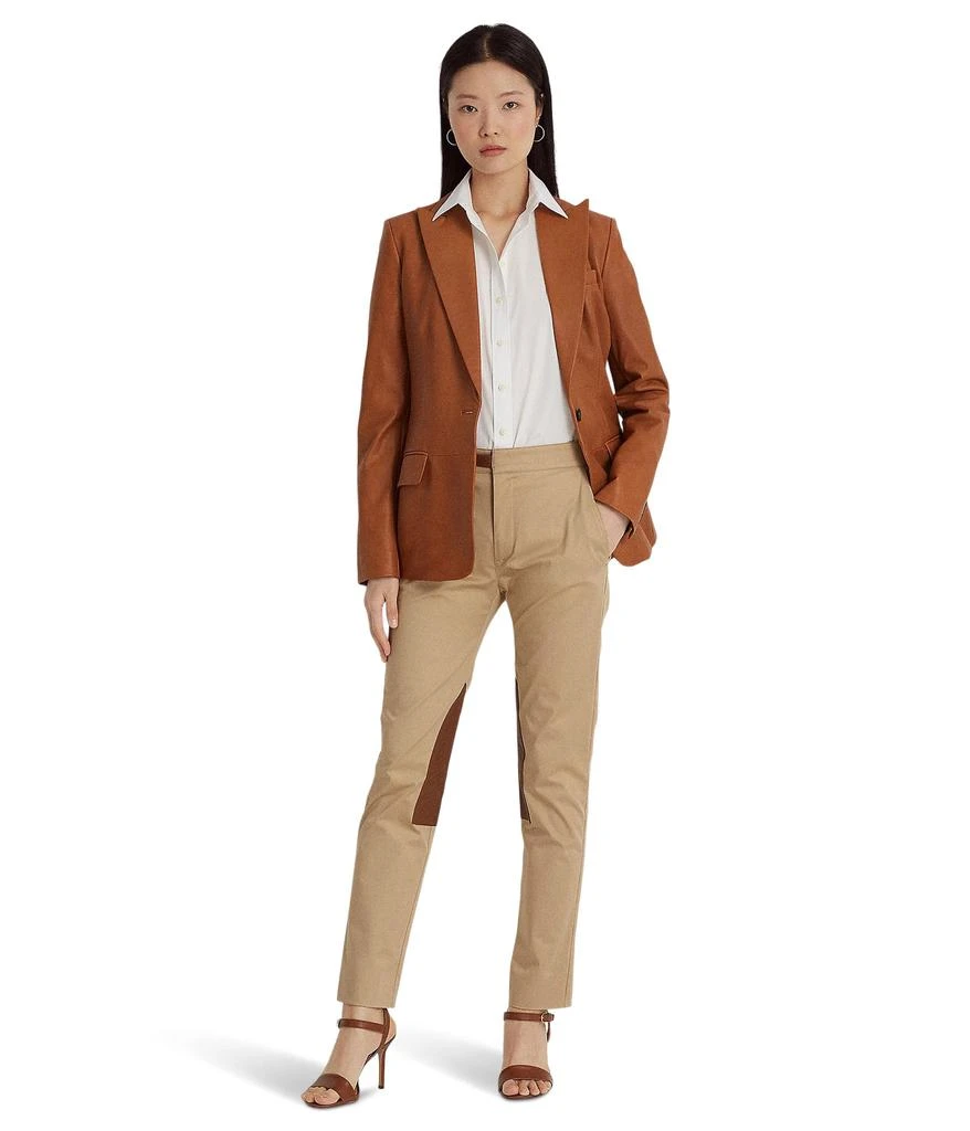 Lauren Ralph Lauren Petite Double-Breasted Twill Blazer 4