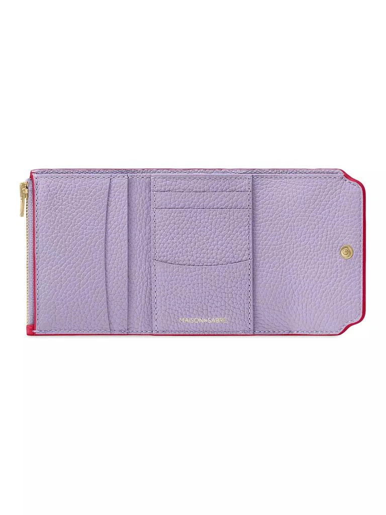 Maison de Sabre Leather Trifold Wallet 3