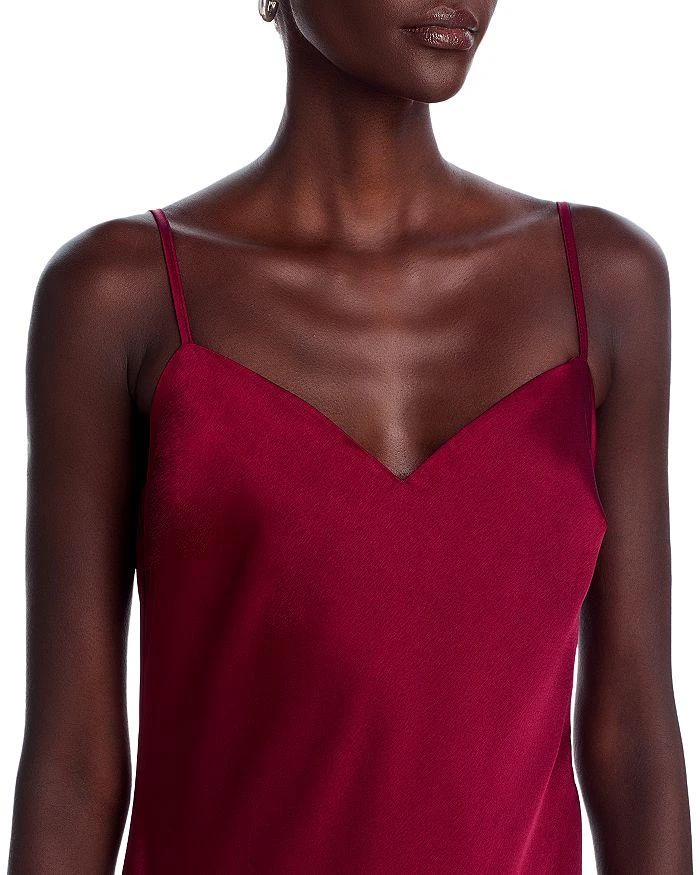 AQUA Satin Bias Cut Slip Midi Dress - Exclusive 6