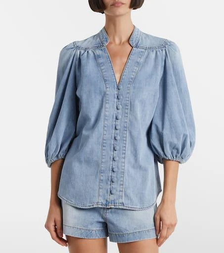 Zimmermann Lucky denim blouse 6