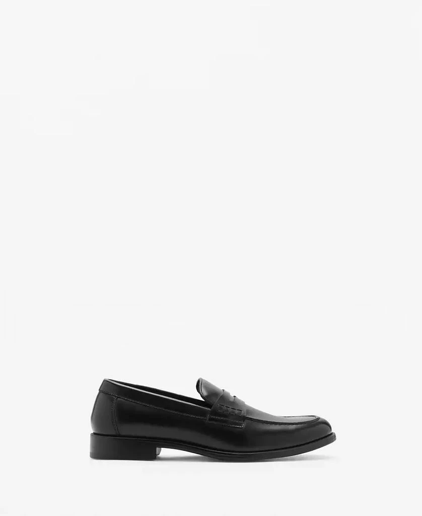 Mango Men's Nappa Leather-Effect Moccasins 5