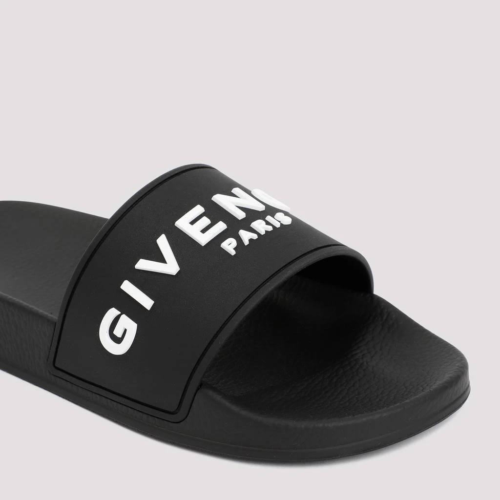 Givenchy BLACK SHOVEL FLIP-FLOP WHITE LOGO 5