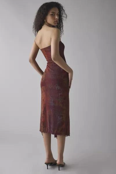 Urban Outfitters UO Samara Mesh Strapless Midi Dress 3