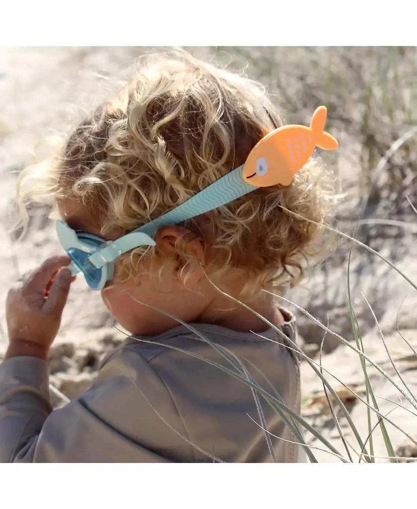 Sunnylife Swim Goggles: Finn the Fish - Aqua Blue 5