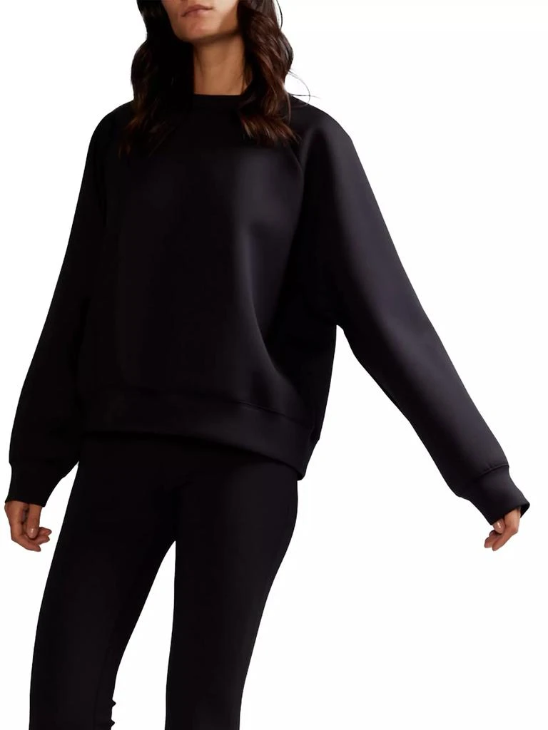 Cynthia Rowley Bonded Stretch Pullover Sweatshirt 3