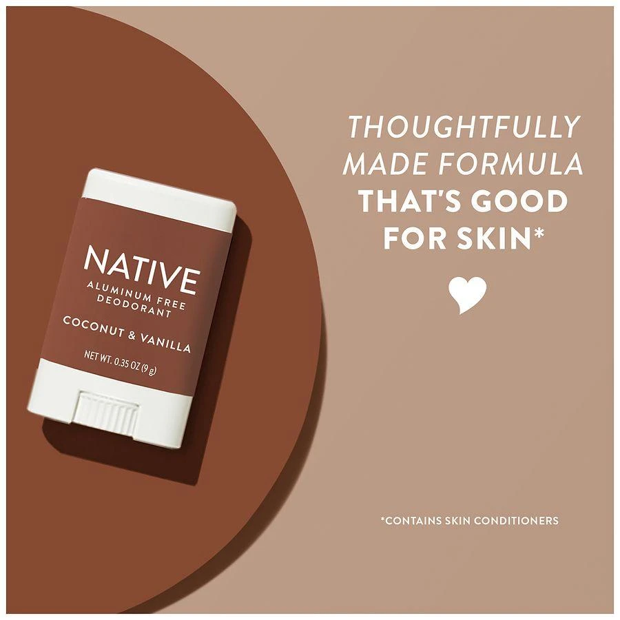 Native Deodorant, Aluminum Free, for Women and Men Coconut & Vanilla, Mini Travel Size 6