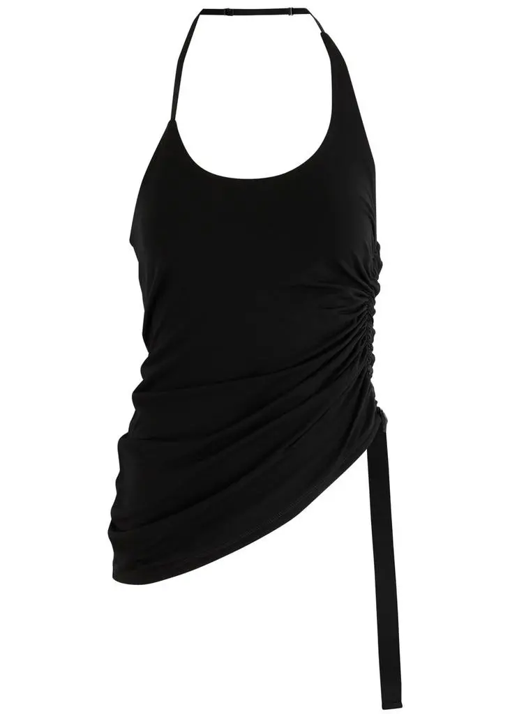 Helmut Lang Wind ruched jersey top 1