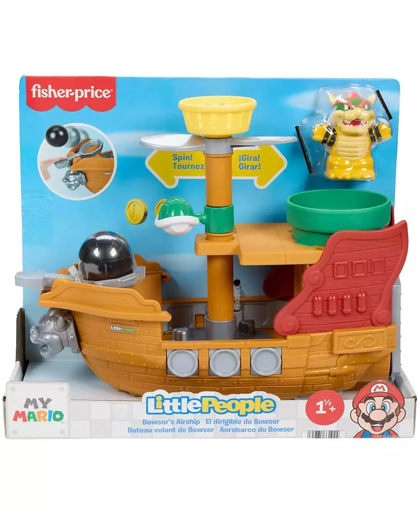 Little People Fisher Price My Mario Bowser
s Airship 
Figure Set Toddler Toy