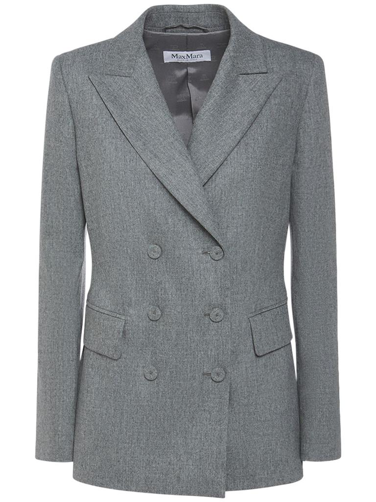 MAX MARA Landa Wool & Cashmere Flannel Jacket