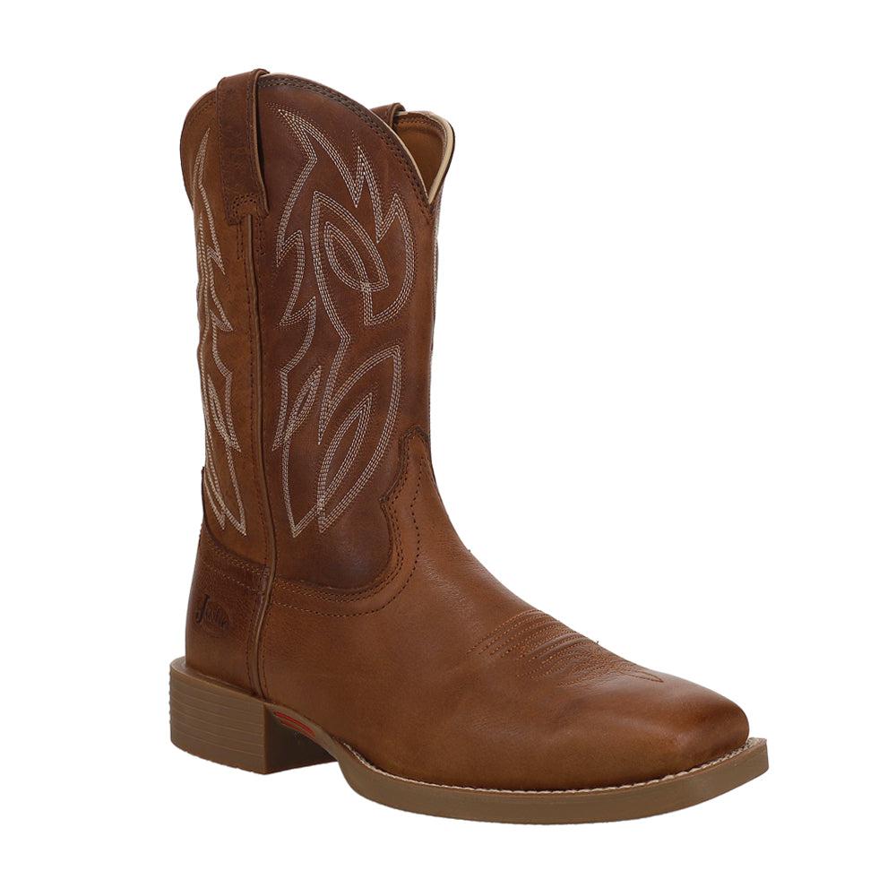 Justin Boots Canter Water Buffalo 11 inch Wide Embroidered Square Toe Boots