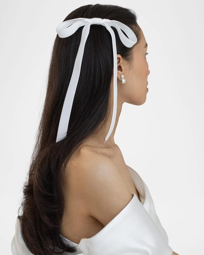 Jennifer Behr Aida Velvet Bow Barrette 3