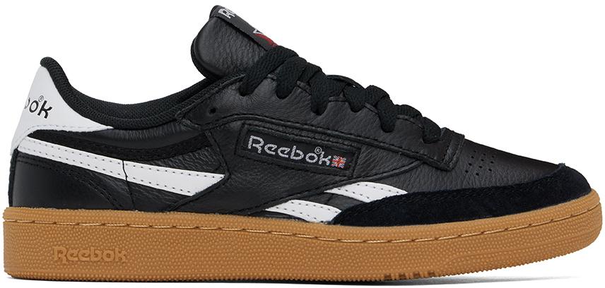 Reebok Classics Black & White Club C Revenge Vintage Sneakers