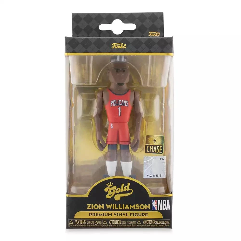 Funko New Orleans Pelicans NBA Funko Gold 5 Inch Vinyl Figure | Zion Williamson CHASE 5