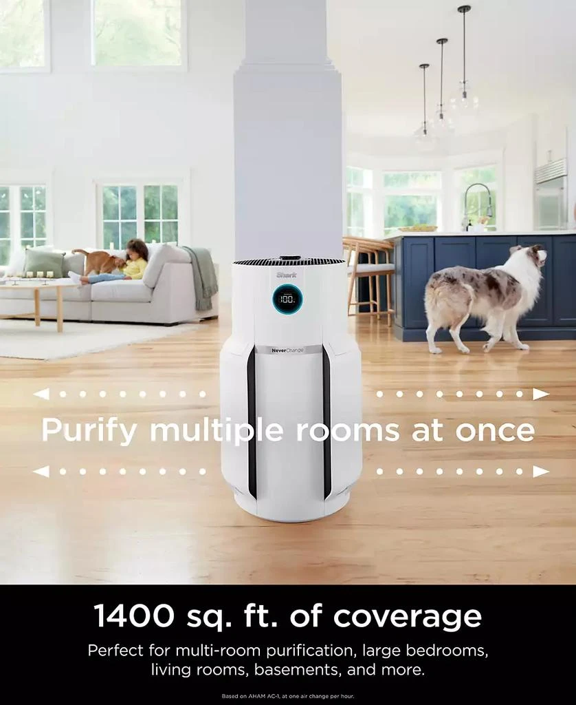 Shark NeverChange HEPA Large-Room Air Purifier Max HP302 10