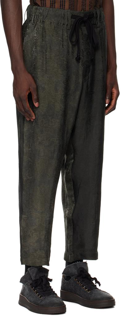 UMA WANG Green Pigiama Trousers