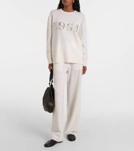 Max Mara Plata embellished wool and cashmere sweater 2