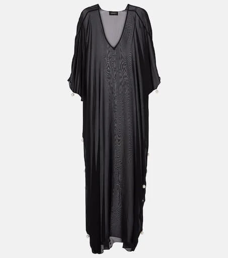 Adriana Degreas Embellished sheer beach dress 1