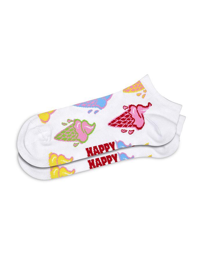 Happy Socks Ice Cream & Stripes Low Cut Socks, Pack of 2
