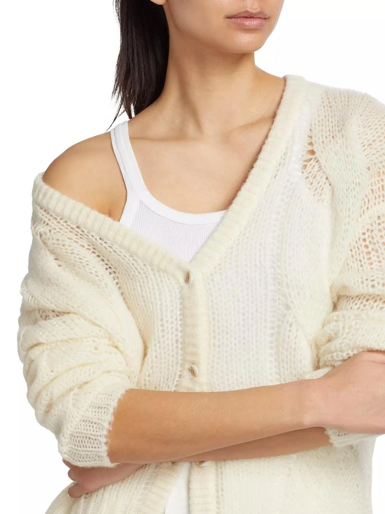 Naadam Cable-Knit Wool & Cashmere Cardigan 6