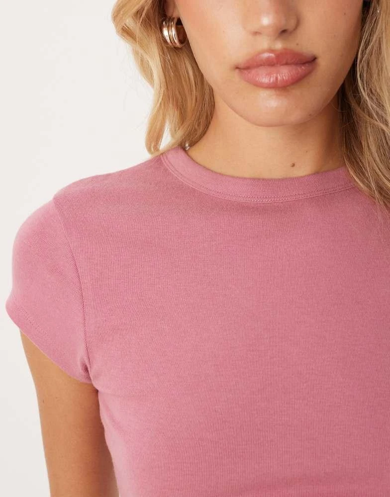 ASOS ASOS DESIGN soft baby tee in rose 4