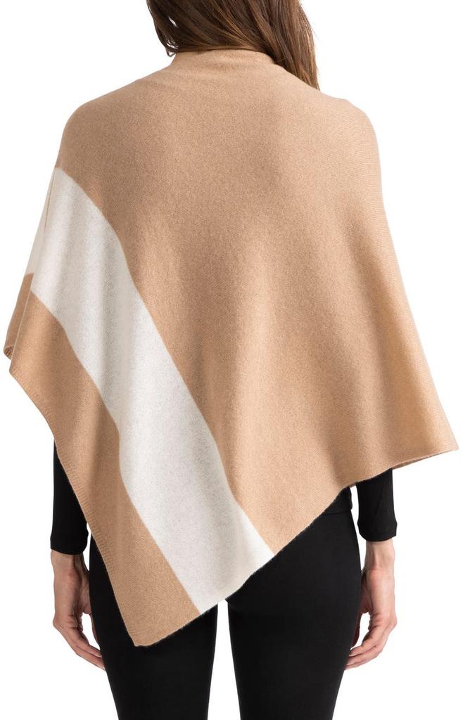 Sofia Cashmere Striped Cashmere Poncho