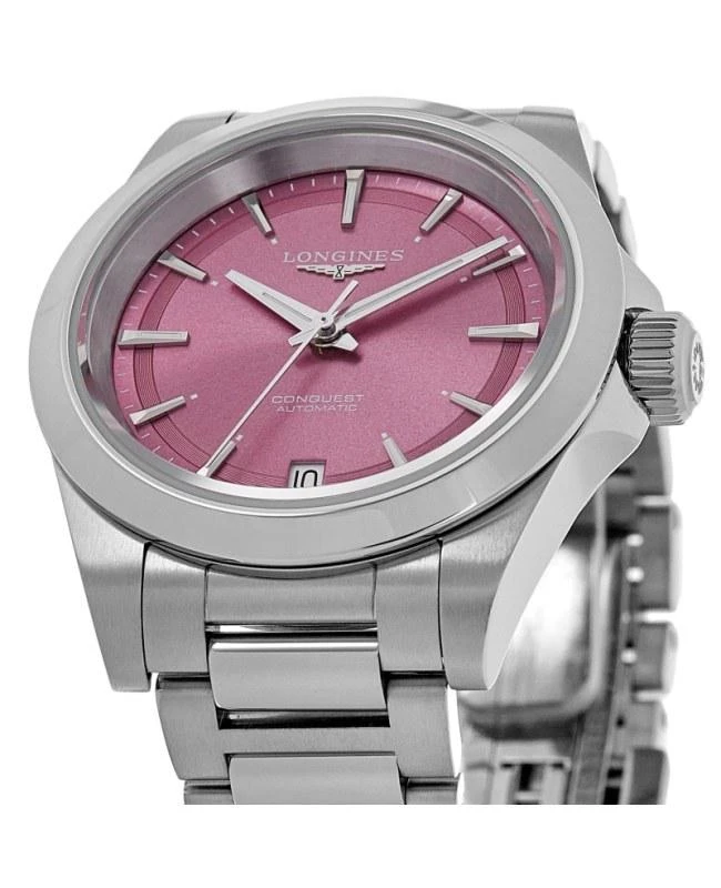 Longines Longines Conquest Automatic 34 mm Pink Dial Steel Women's Watch L3.430.4.99.6 2