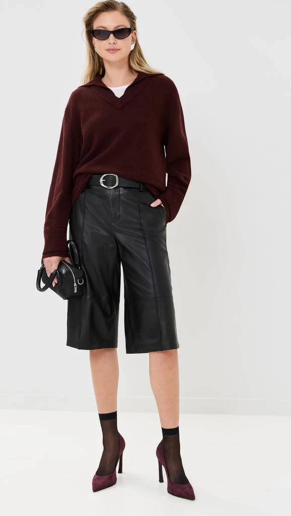 Vince Collared Double Layer Pullover 4
