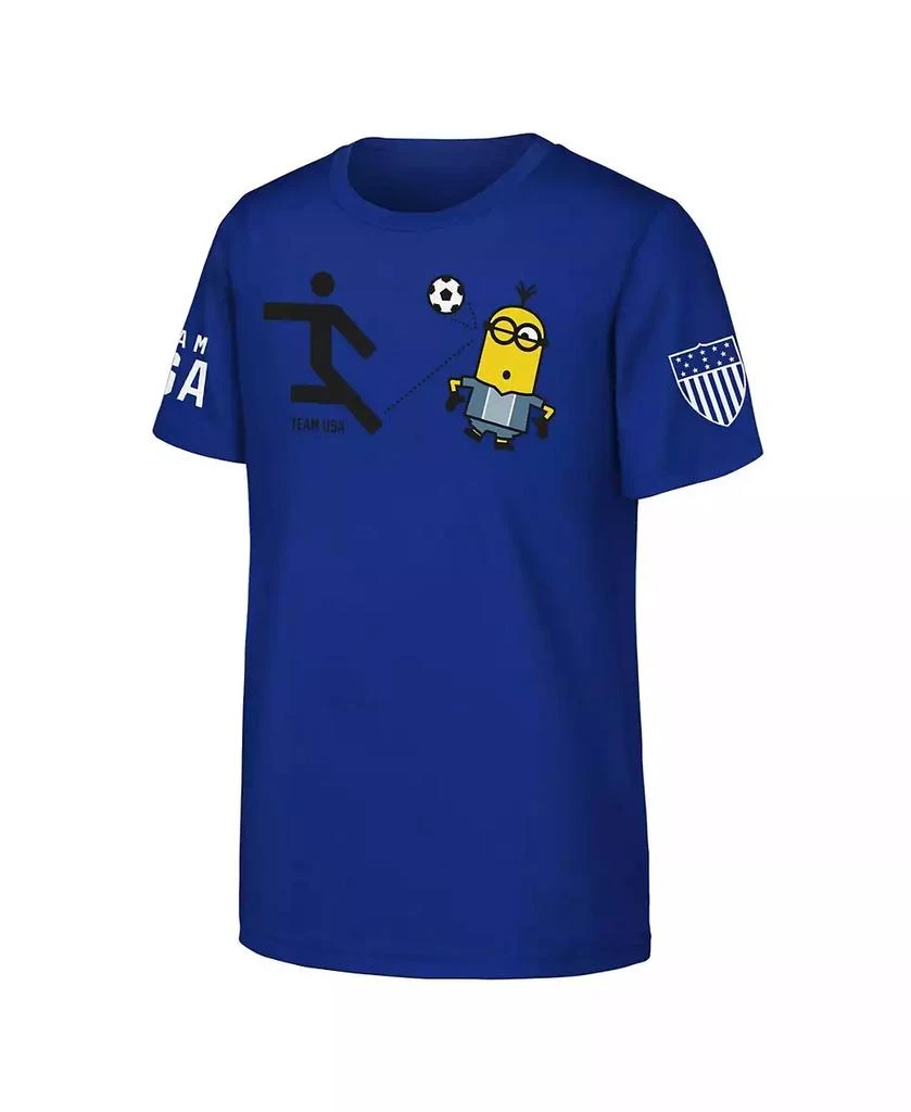 Outerstuff Big Boys and Girls Royal Team USA Minions Soccer T-Shirt 3