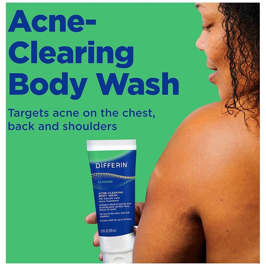 Differin Acne-Clearing Body Wash 10 oz Tube 4