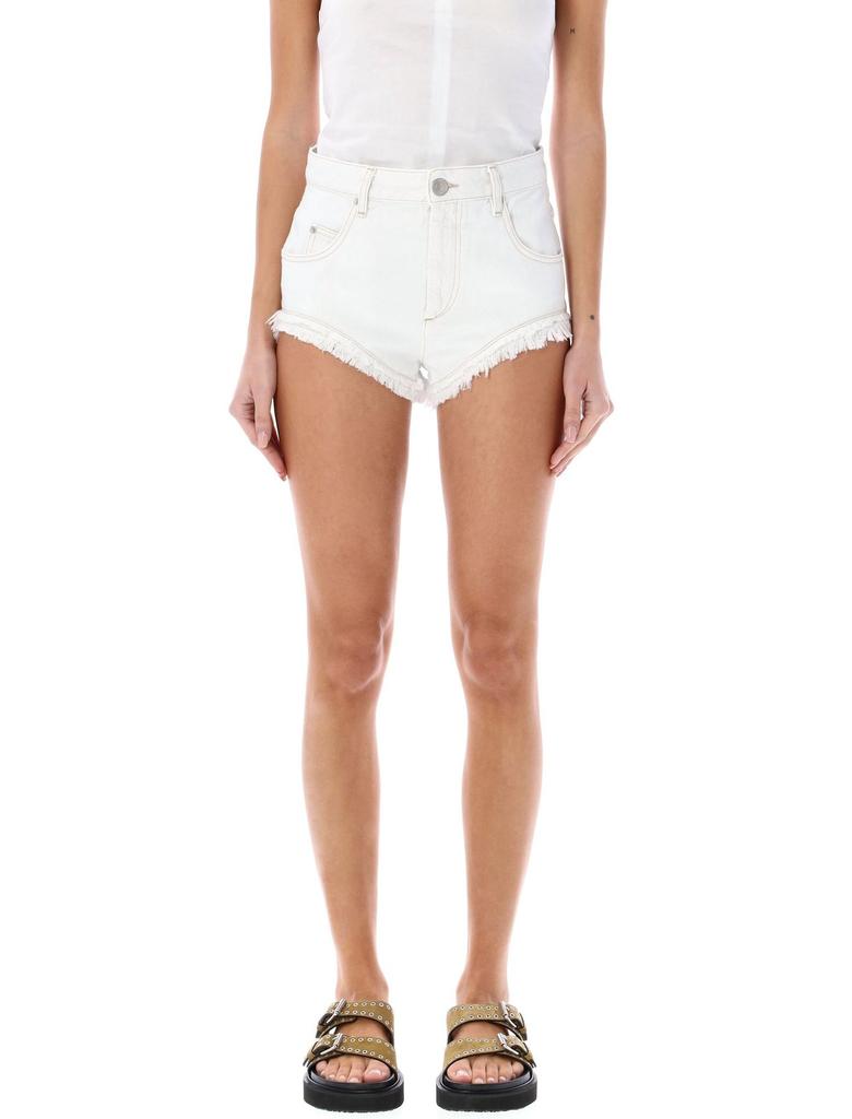 Isabel Marant Isabel Marant Frayed Hem Denim Shorts