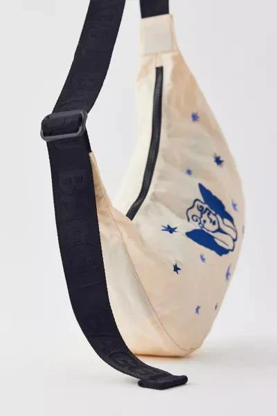 Baggu BAGGU UO Exclusive Cherub Embroidered Medium Nylon Crescent Bag 3