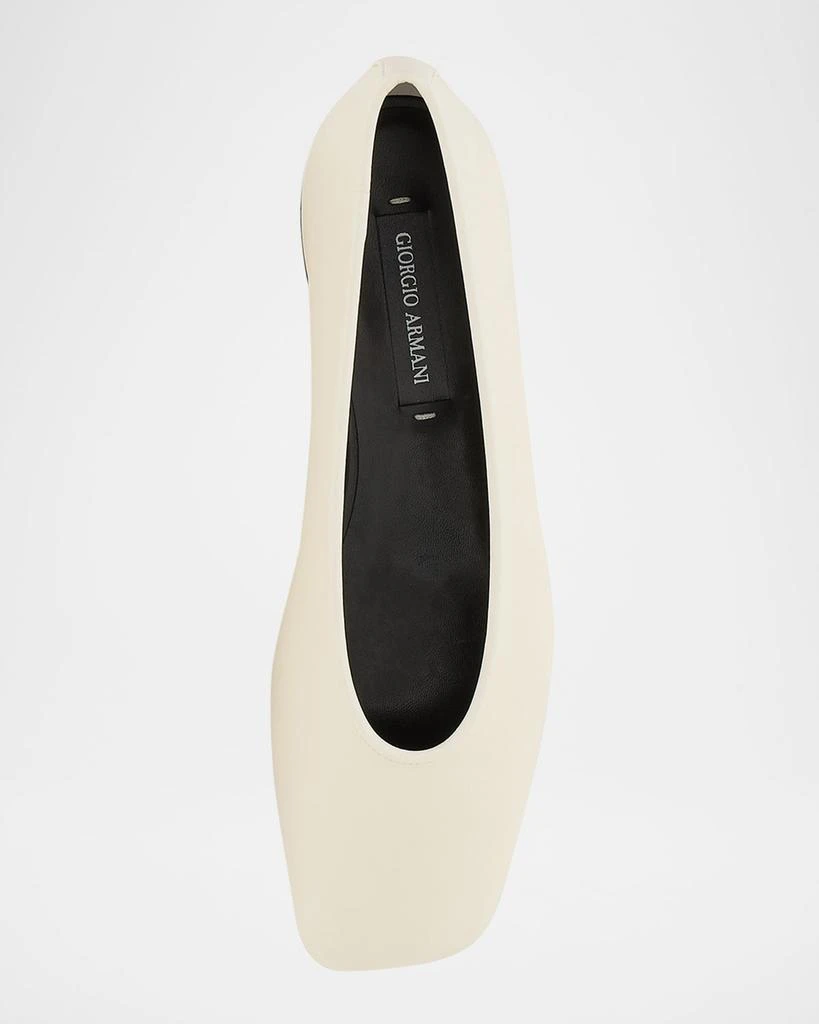 Giorgio Armani Soft Calfskin Ballerina Flats 4