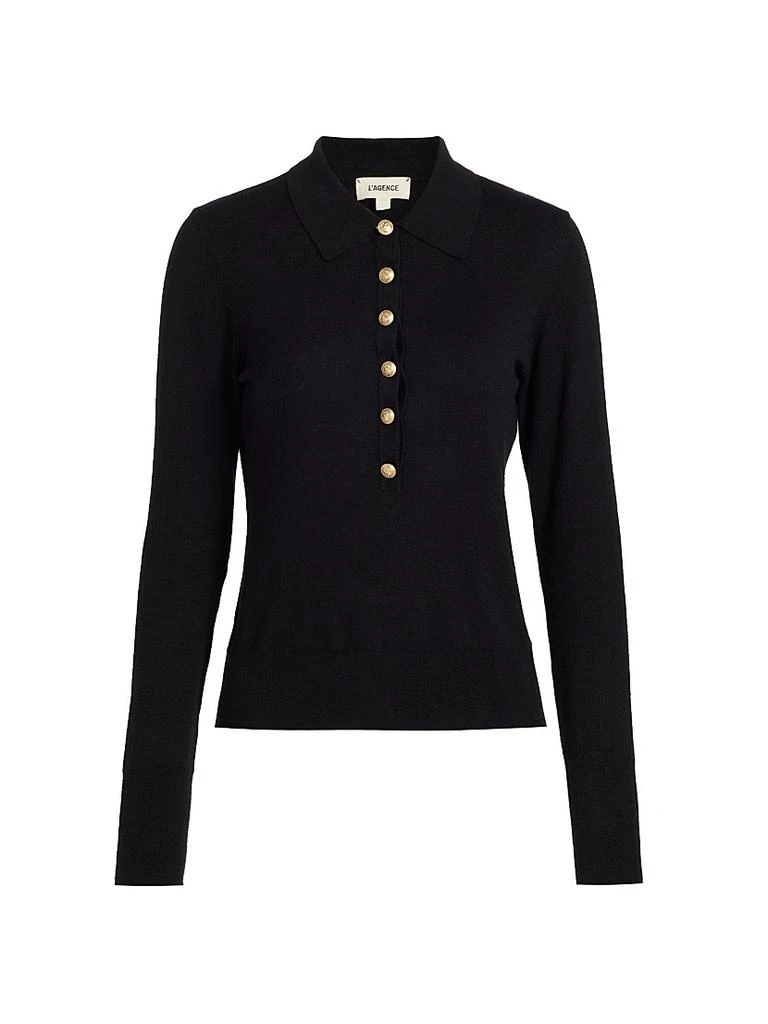 L'Agence Sterling Collared Sweater 1