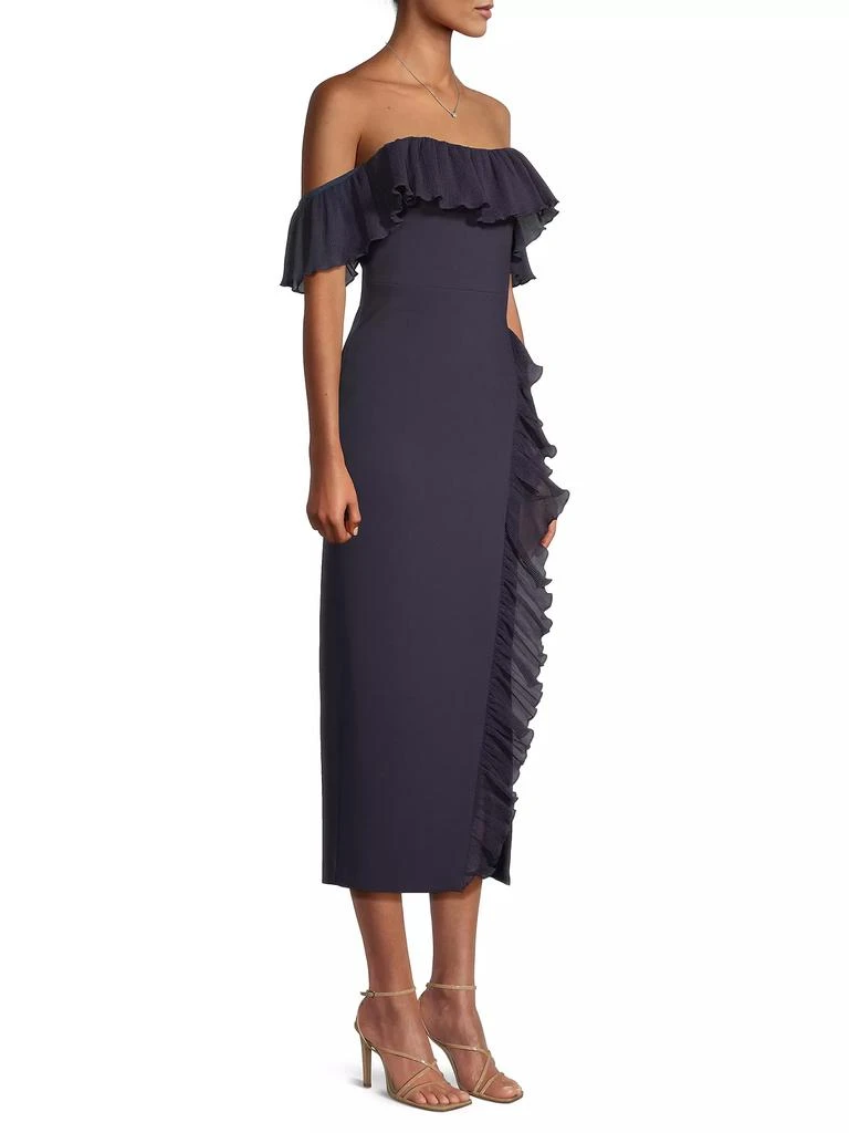 Likely Aldave Off-The-Shoulder Ruffled Midi-Dress 4