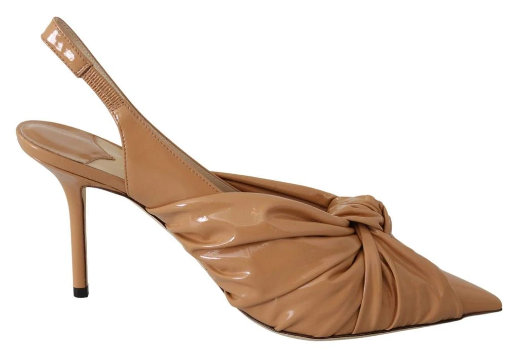 Jimmy Choo Annabell 85 Caramel Leather Pumps 1