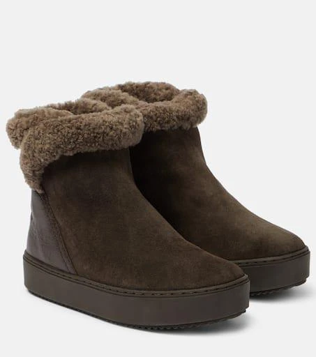 See by Chloé Juliet shearling-lined suede ankle boots 1