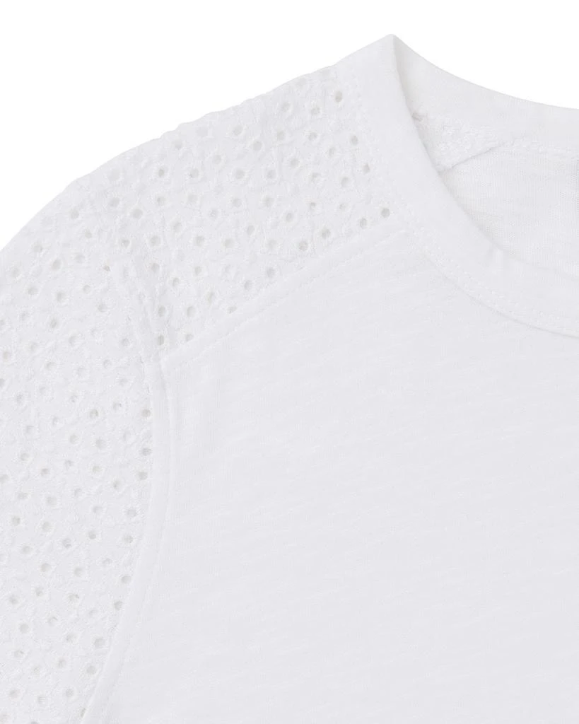 Whistles Broderie Sleeve Detail Tee 4