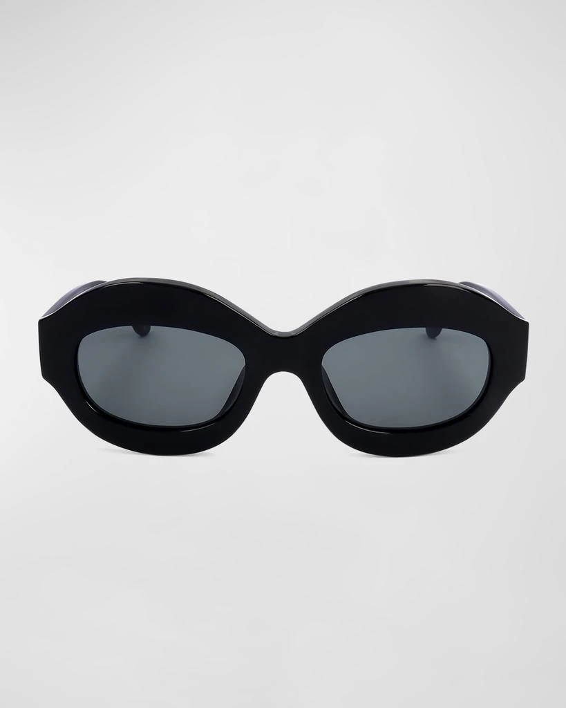 Marni Logo Acetate Oval Sunglasses 3