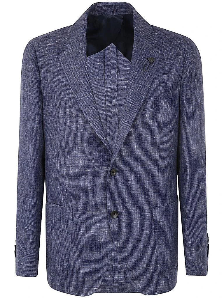 Lardini Lardini Single-Breasted Straight Hem Blazer 1