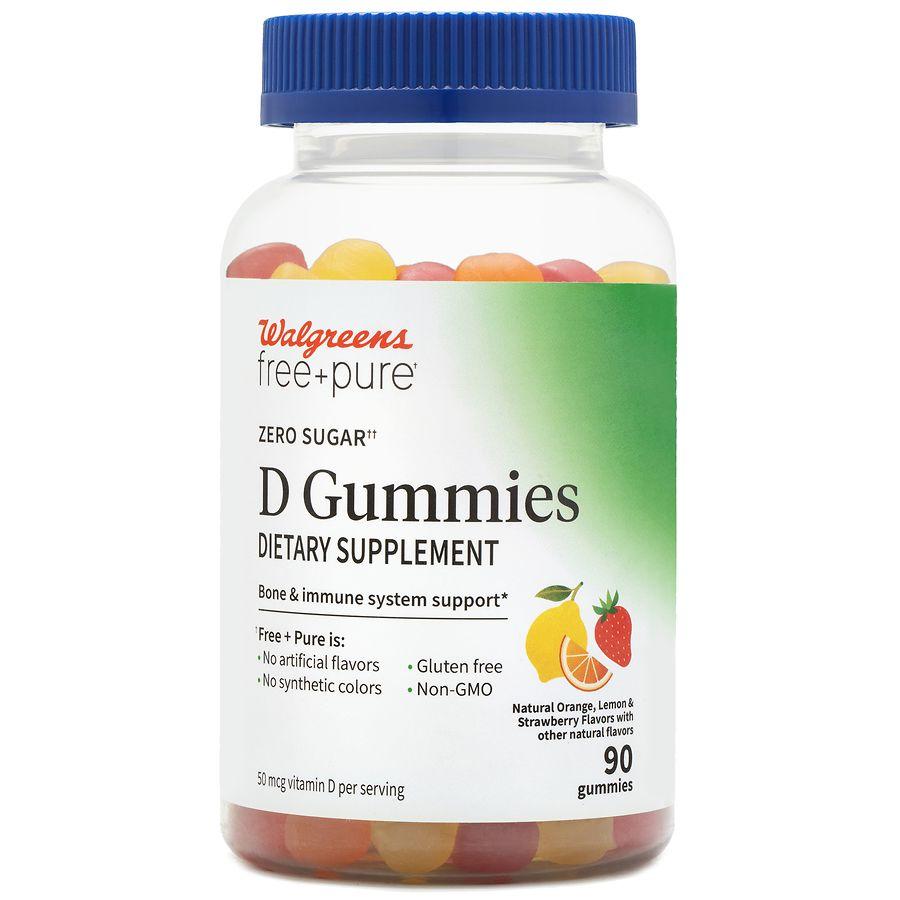Walgreens Free & Pure Sugar Free Vitamin D (45 days)